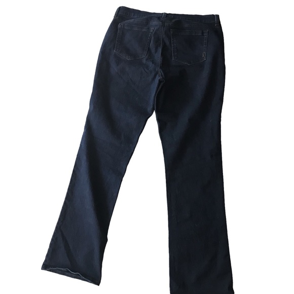 Style & Company Women’s Dark Navy Bootcut Stretch Plus Jeans SZ 14L - Picture 3 of 5